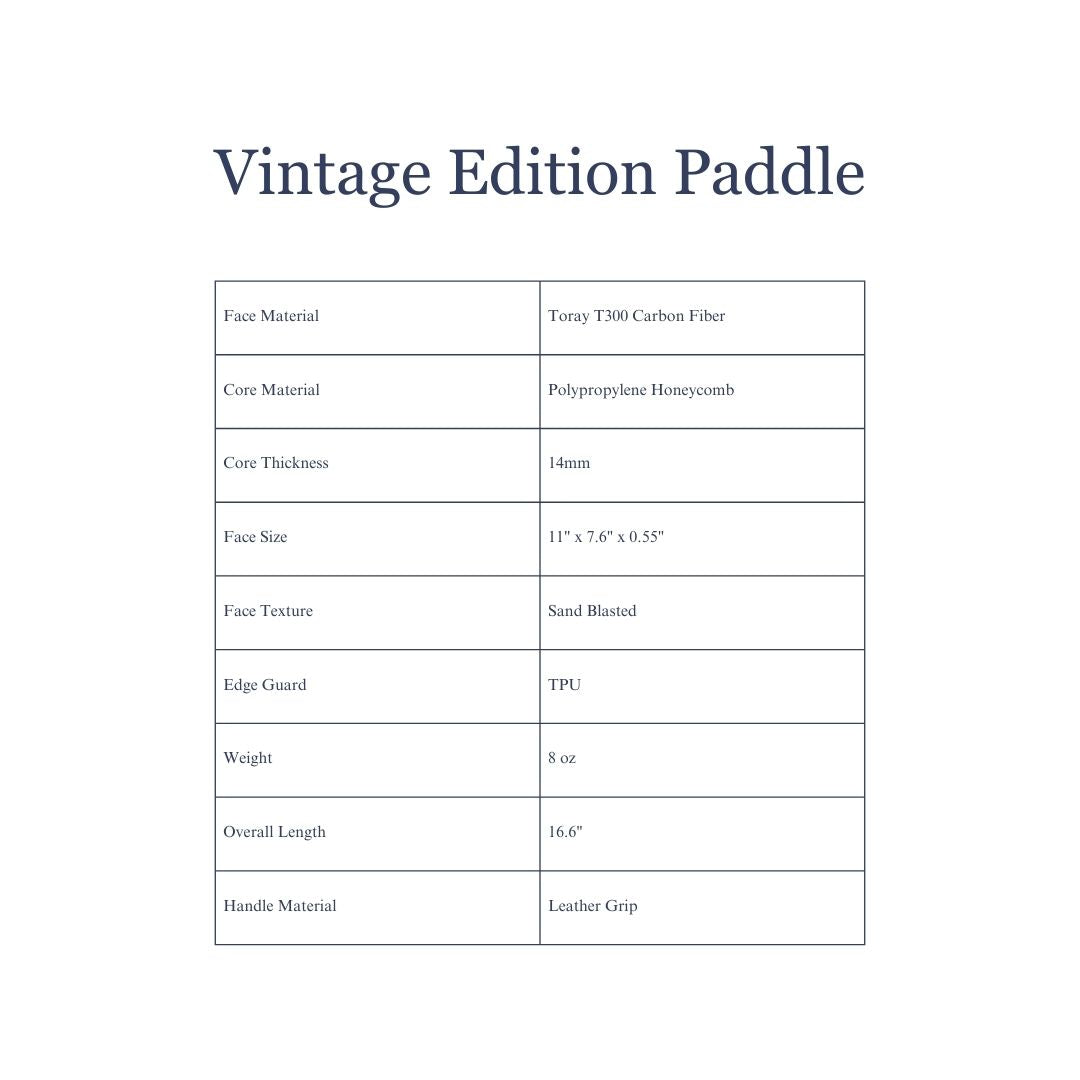 Vintage Edition Pickleball Paddle